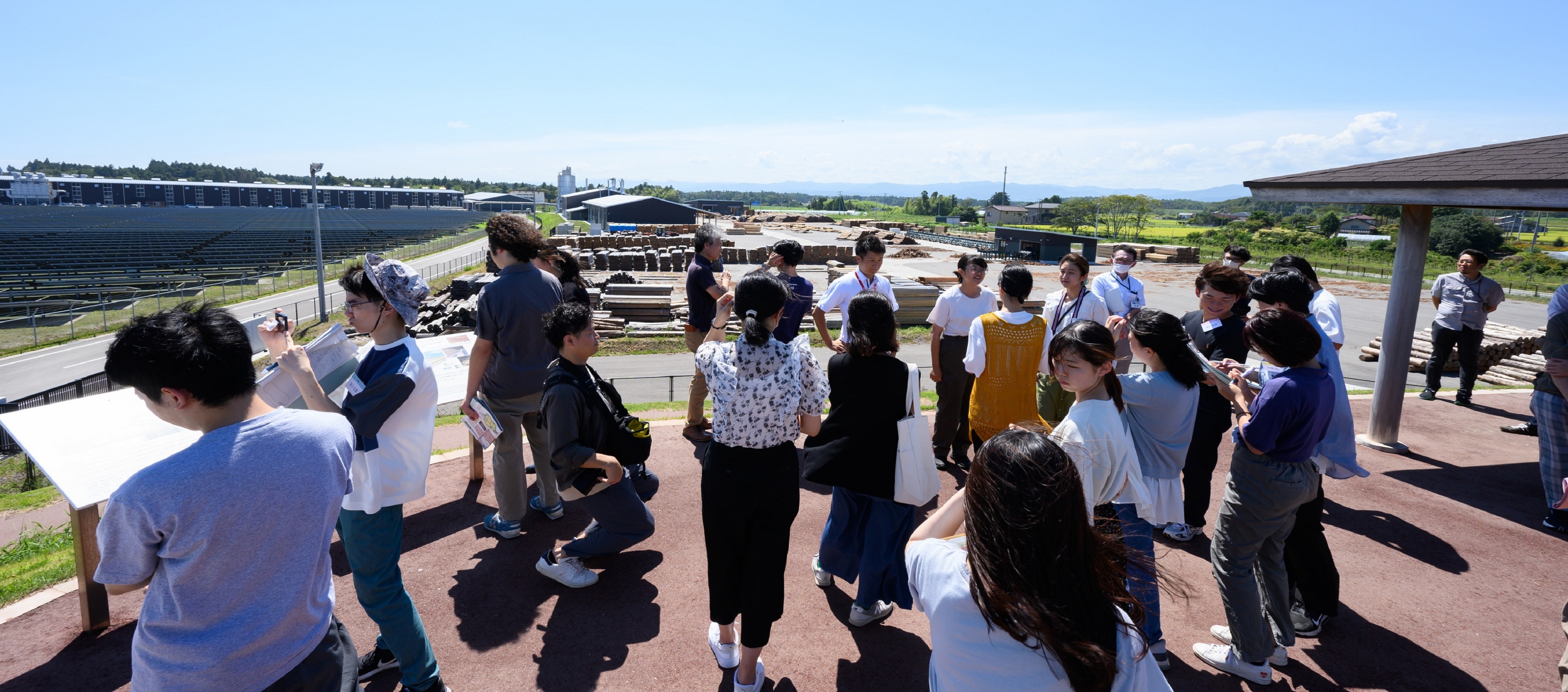 事業中地区の見学