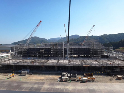 写真:建設中の災害公営住宅