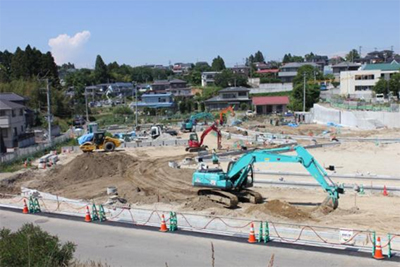 写真：災害公営住宅の建築工事の様子2