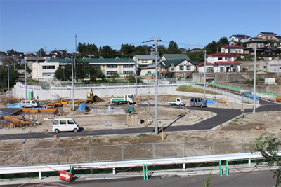 写真:災害公営住宅の建築工事の様子3