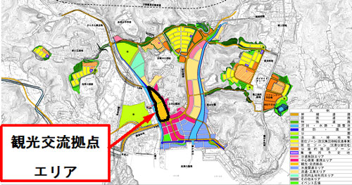 志津川地区の土地利用計画図