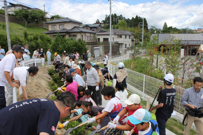 写真：植樹の様子