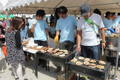 写真:ホタテ焼き