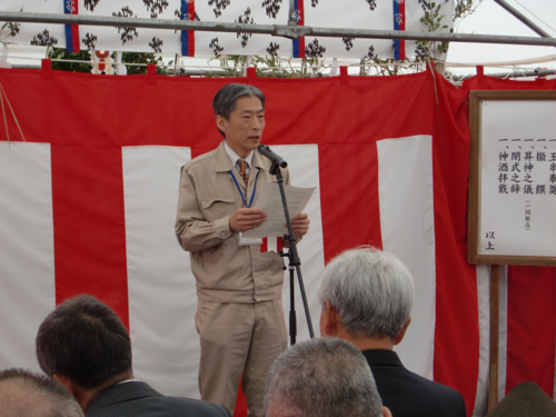 写真：山田復興支援事務所長平林