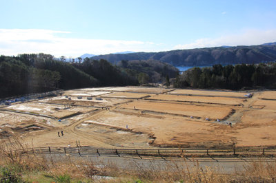 写真：田老湾方面