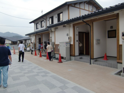 内覧住戸。2階建ての4DKと1階建ての1DKが内覧できました