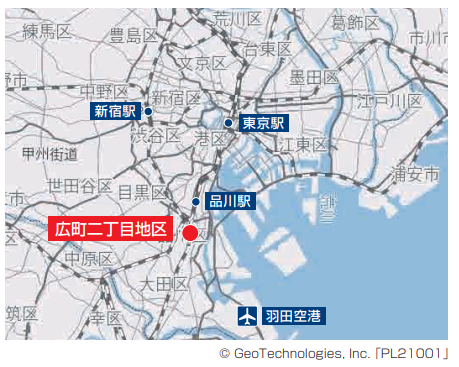 広町二丁目地区　位置図