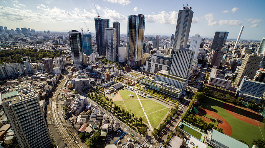 豊島区造幣局地区の航空写真