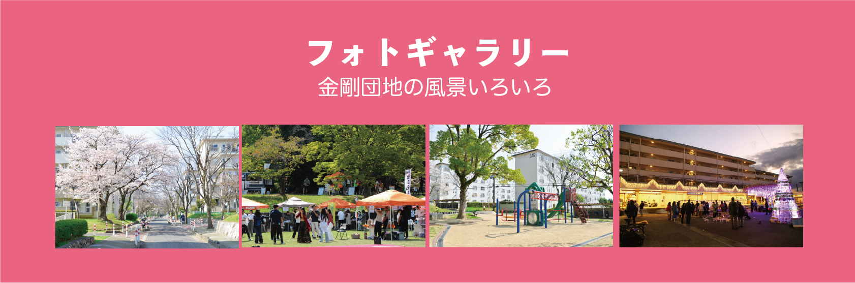フォトギャラリー 金剛団地の風景いろいろ