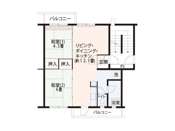 平城第一団地　間取り図3