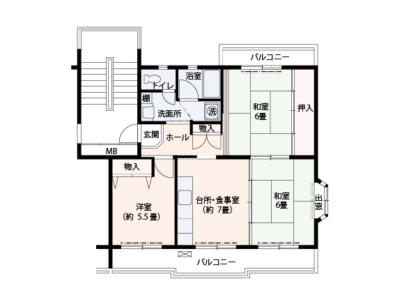 高の原駅西団地　間取り図1