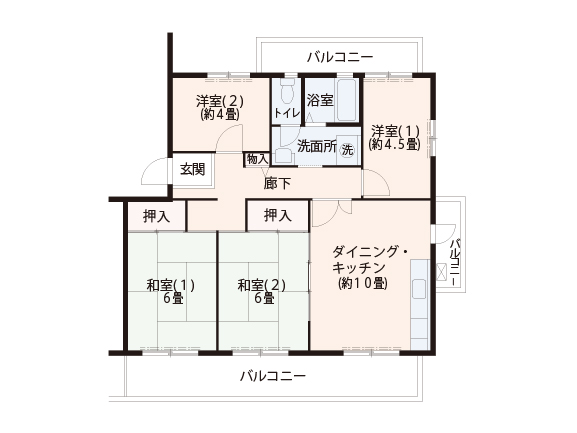 高の原駅東第二団地　間取り図2