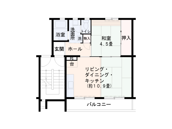 中登美第三団地　間取り図2