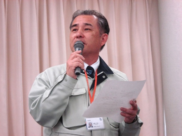写真2:長谷工リフォーム 高瀬常務執行役員による安全宣言